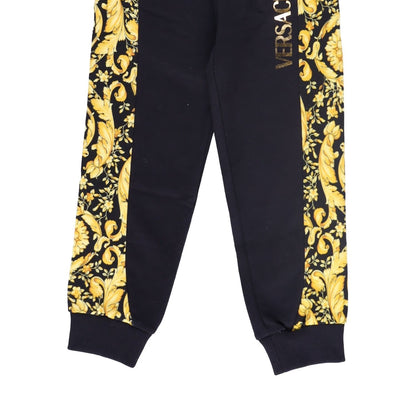 VERSACE KIDS Unisex Kids Fleece  Barocco Logo Print Track Pants 6 YRS RRP 225 — View 3