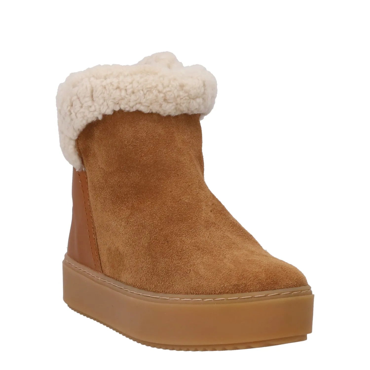 SEE BY CHLOE Juliet Leather Ankle Bootie Brown Comfort Slip On EU 38 RRP 375 — View 2