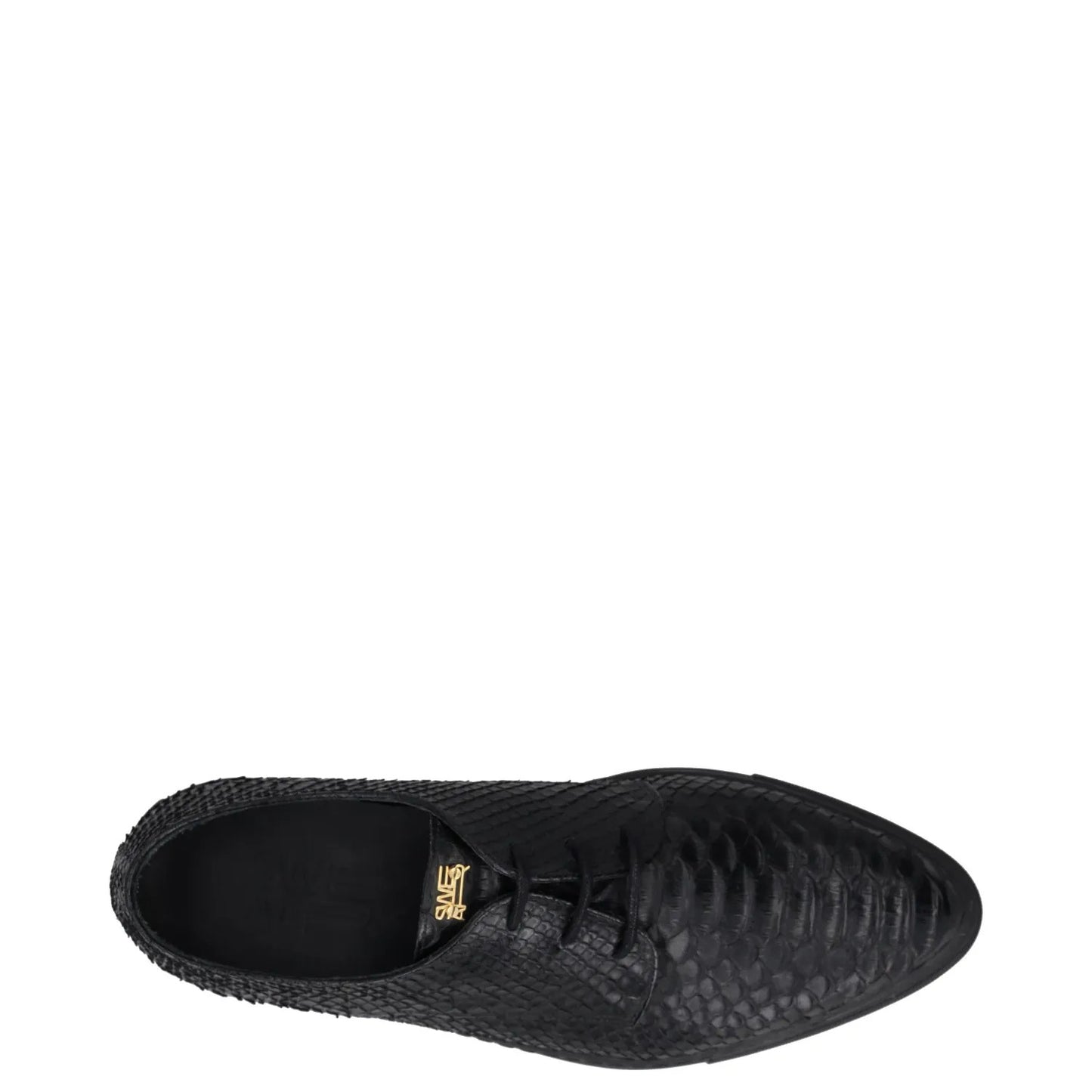 SWEAR Mens Shoes Black Leather Croc Detail Casual Sneaker Low Top UK8 RRP 250 — View 7