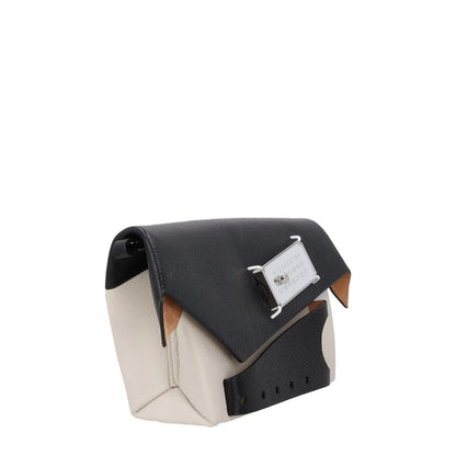 MAISON MARGIELA Womens Leather Snatched Bag Black White One Size RRP 1220 — View 6