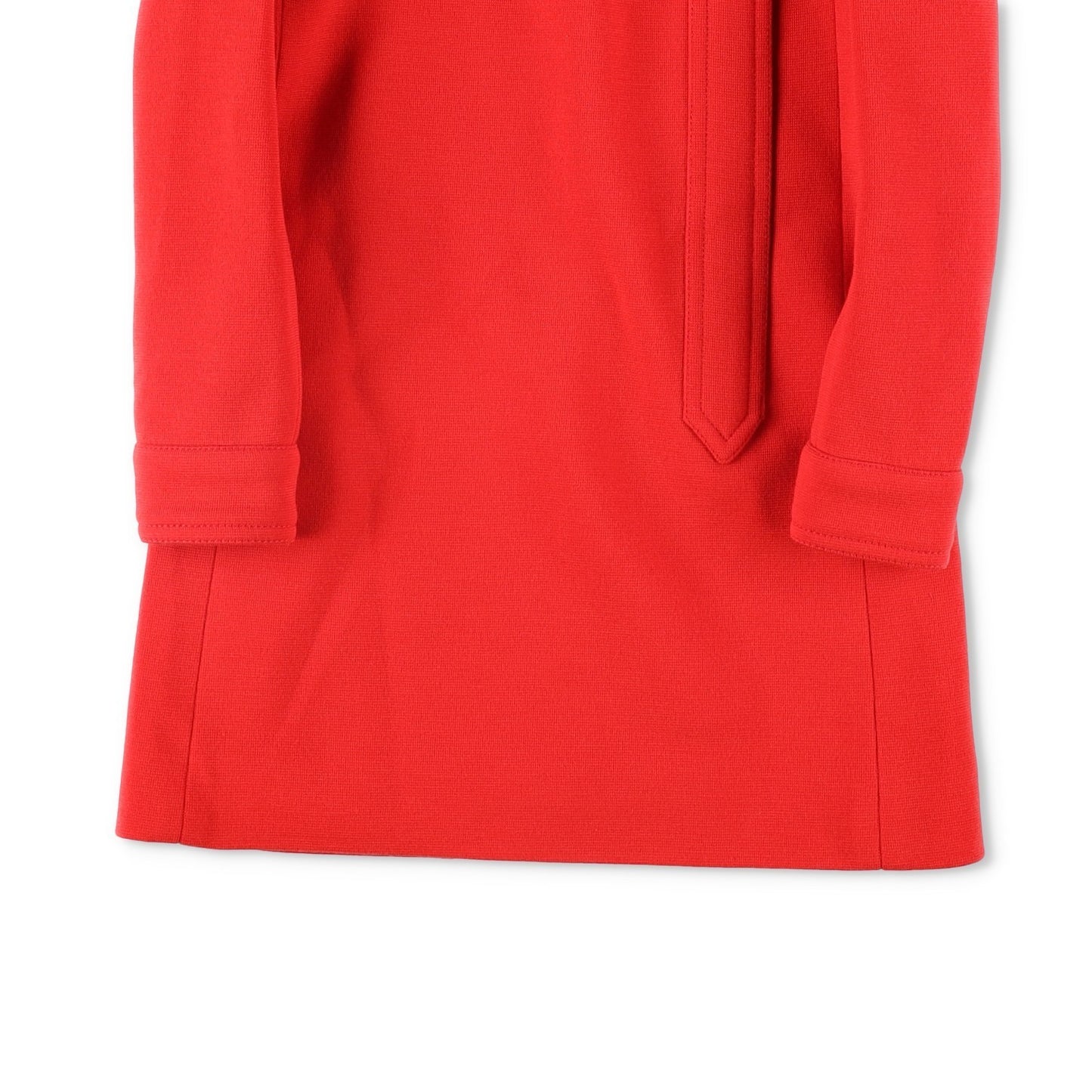 SAINT LAURENT Red Womens Wool Mini Dress Long Sleeve Size 36 Party RRP1900 — View 3