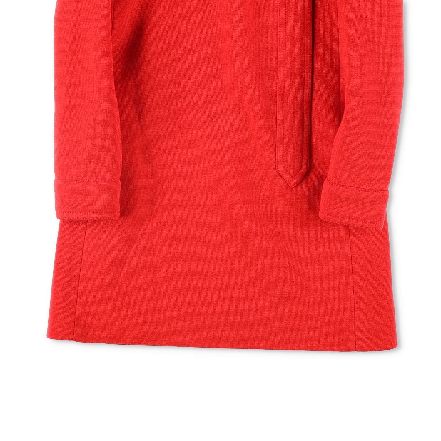 SAINT LAURENT Red Womens Wool Mini Dress Long Sleeve Size 36 Party RRP1900 — View 3