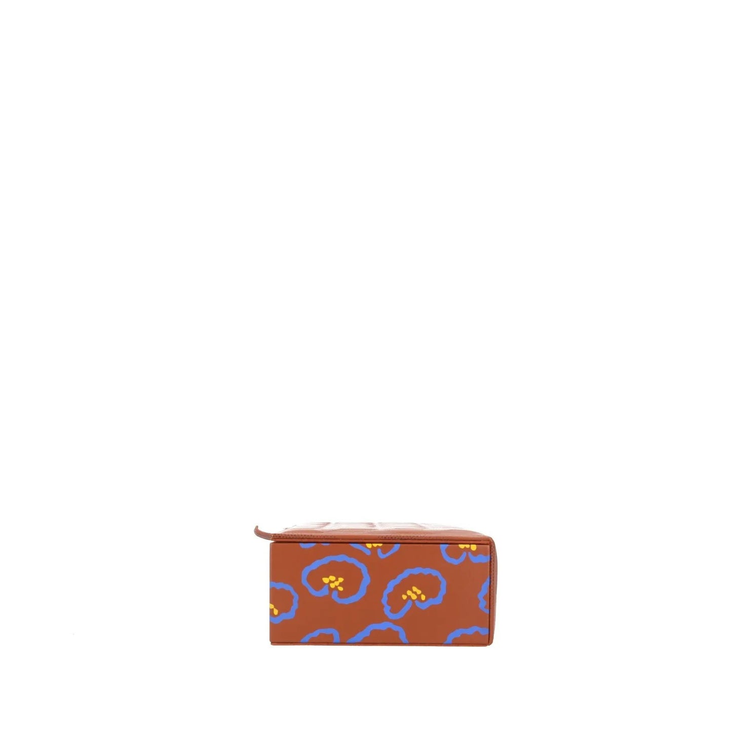 AUDEPART Jewellery Box Brown Leather All Over Print Rectangle Size 95 RRP 250 — View 2