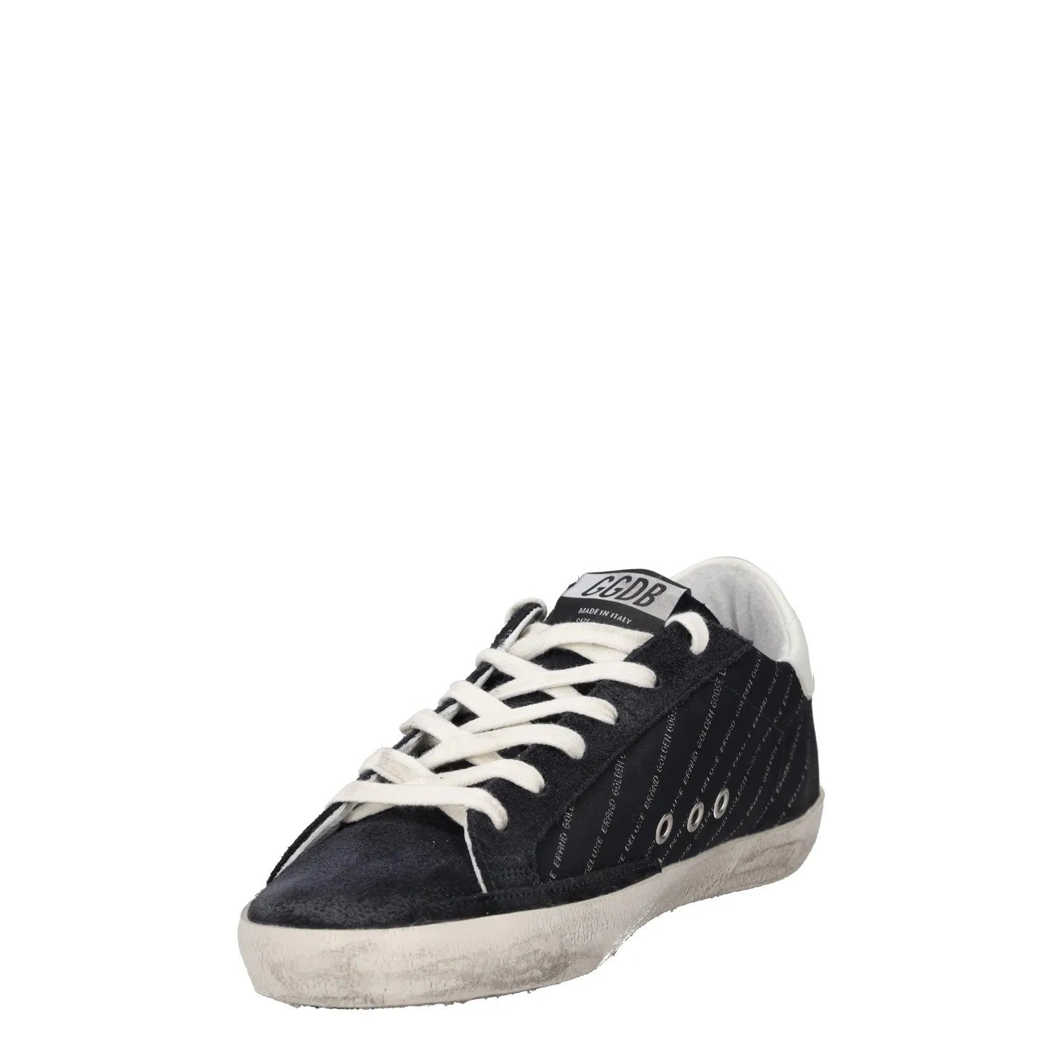GOLDEN GOOSE Womens Trainers Black White Punk Leather Low Top Lace Up UK7 RRP485 — View 3