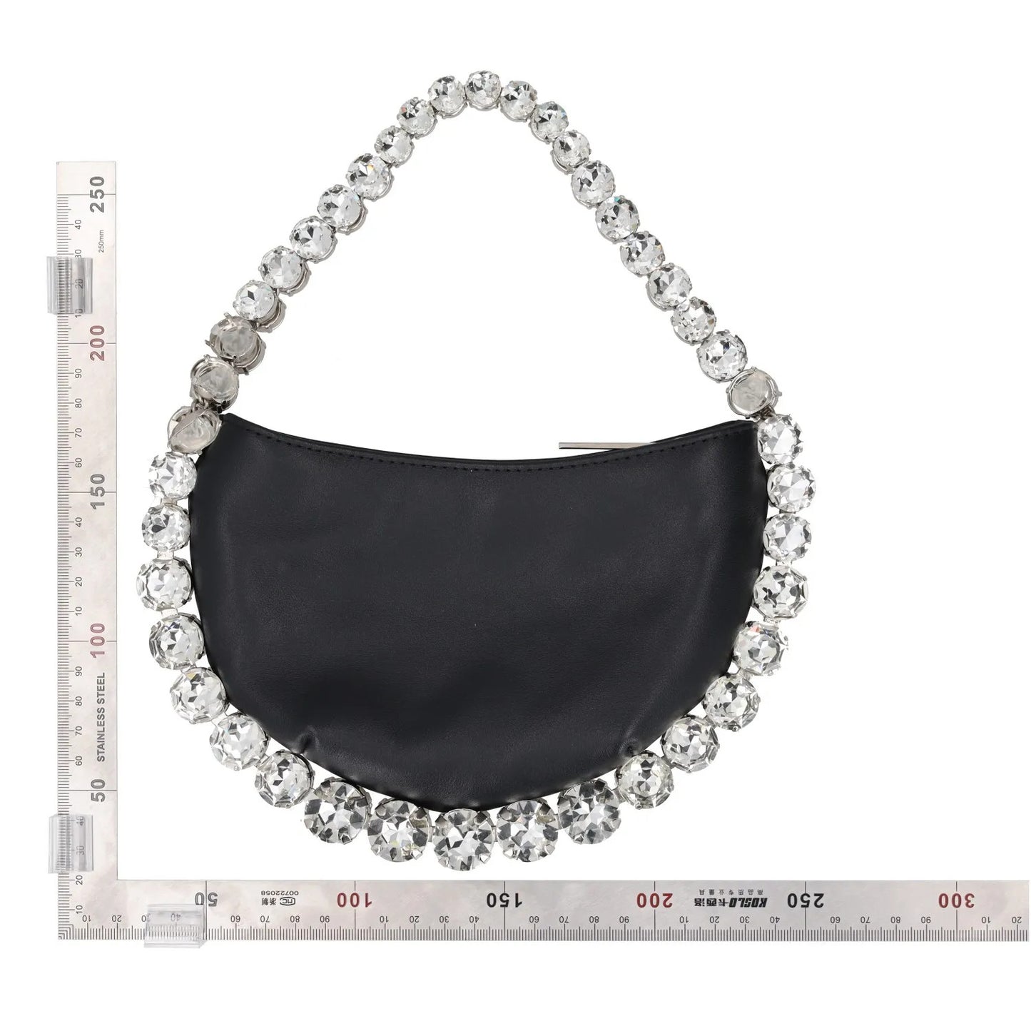 L'Alingi Womens Top Handle Bag Black Leather Silver Handle Size S RRP 700 — View 6