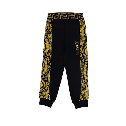 VERSACE KIDS Unisex Kids Fleece  Barocco Logo Print Track Pants 6 YRS RRP 225