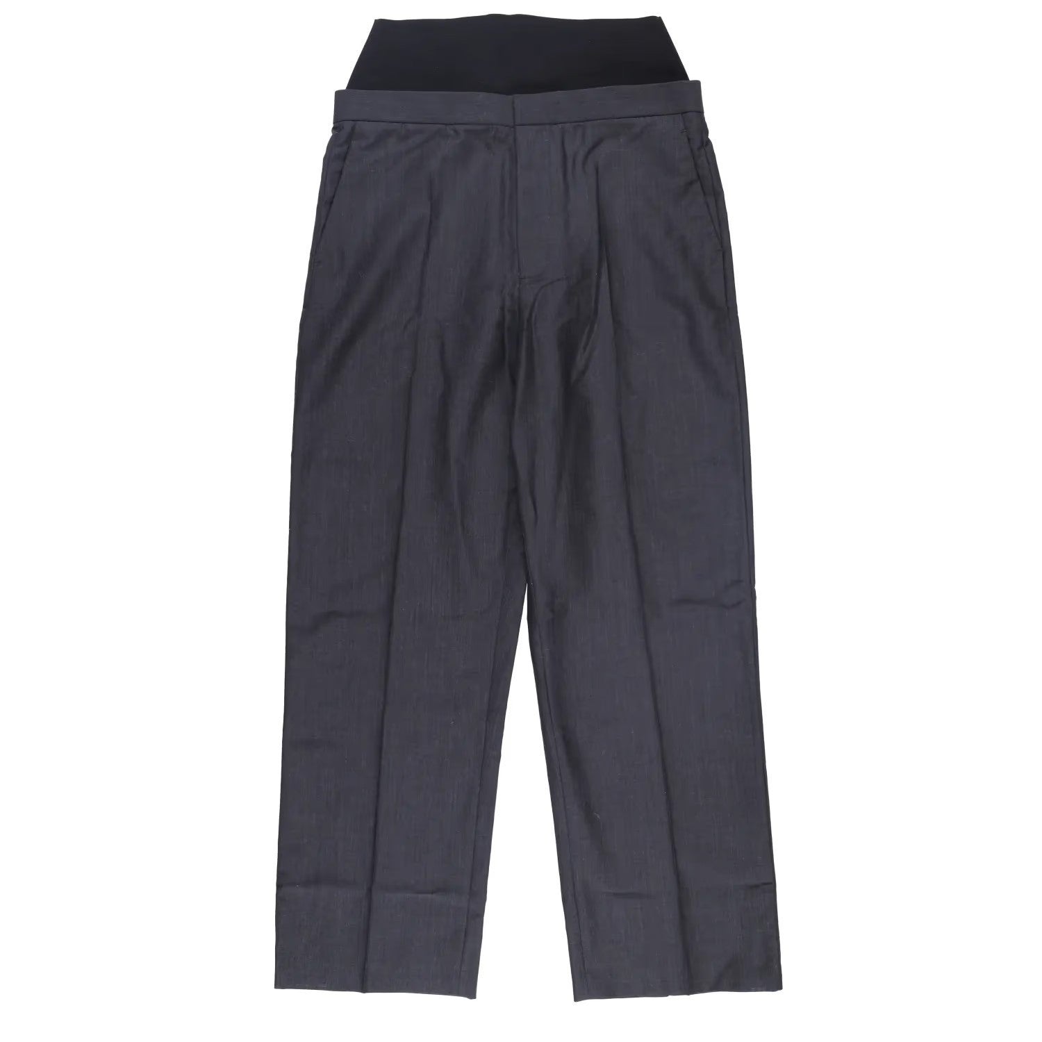ALAIA Womens Alaia Knit Band Pants Wide Leg Trousers Black Size 42 RRP 1706.8
