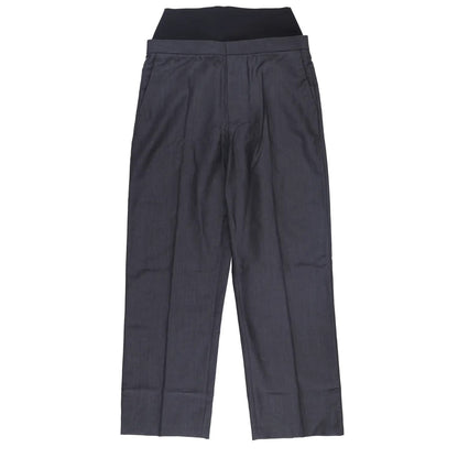 ALAIA Womens Alaia Knit Band Pants Wide Leg Trousers Black Size 42 RRP 1706.8