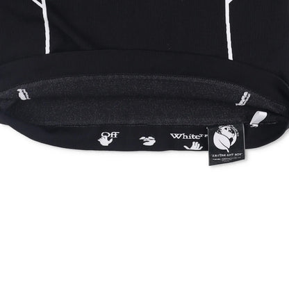 OFF-WHITE T-Shirt Black Synthetic White Striped Crew Neck Slim Fit S RRP250 — View 8