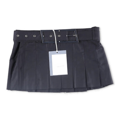 16ARLINGTON Womens Nimue Mini Skirt Pleated Black with Belt Size 10 RRP 700 — View 5
