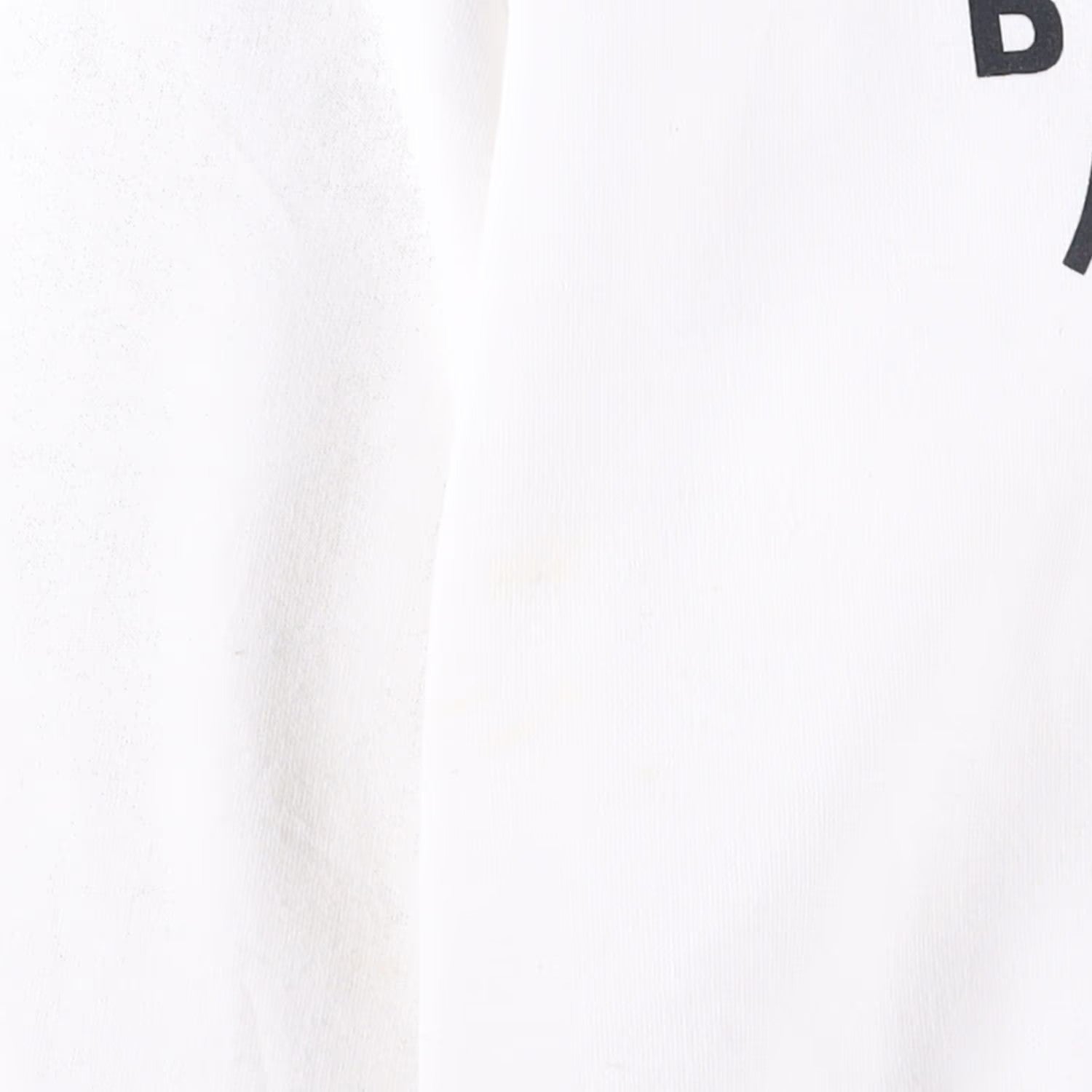 BALENCIAGA Mens White Hoodie Cotton Blend Logo Graphic Print Size S RRP 590 — View 5