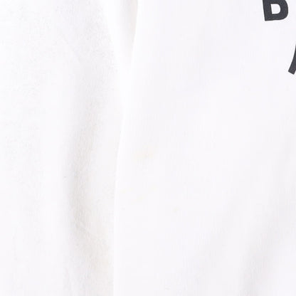 BALENCIAGA Mens White Hoodie Cotton Blend Logo Graphic Print Size S RRP 590 — View 5