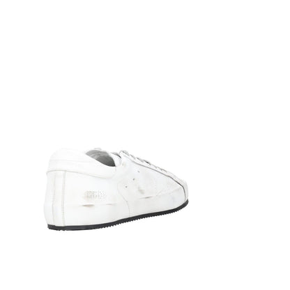 GOLDEN GOOSE Mens Trainers White Black Leather Low Top Lace Up UK 12 RRP 485 — View 6