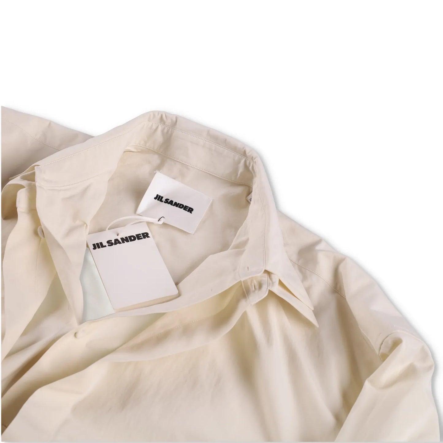 JIL SANDER Mens Button-Up Shirt Jewels Neutrals Collared Long Sleeve 42 RRP 1195 — View 8