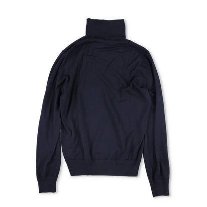 TOM FORD Mens Fine Gauge Merino Roll Neck Blue Turtleneck Jumper Size 48 RRP 930 — View 5