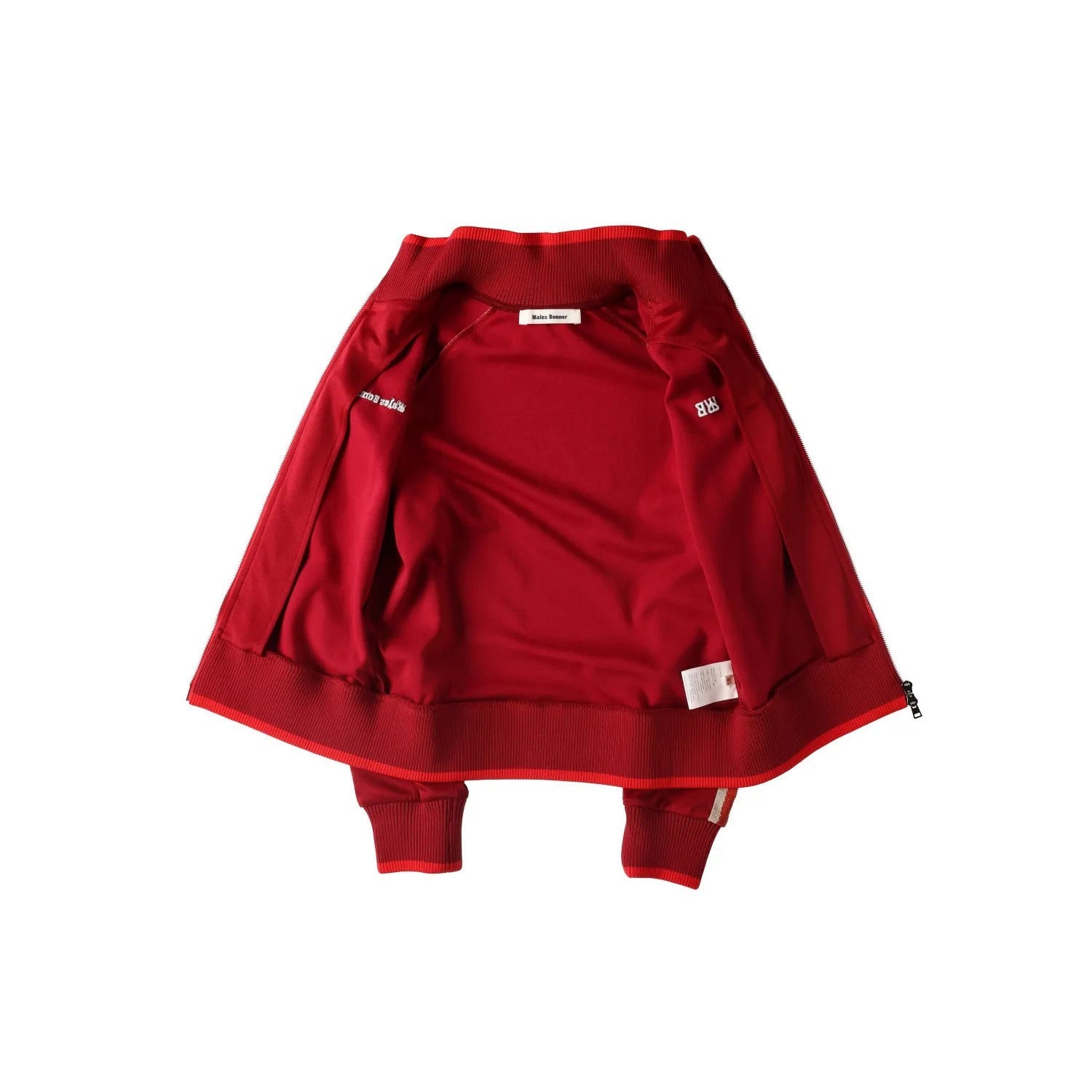 WALES BONNER Womens Shine Track Top Red High Neck Long Sleeve Size S RRP 645 — View 8