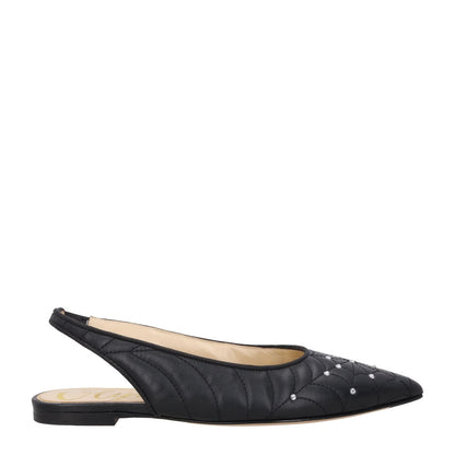 CHARLOTTE OLYMPIA Womens Nurmi Flat Leather Flats Ballerinas Black EU 37 RRP565