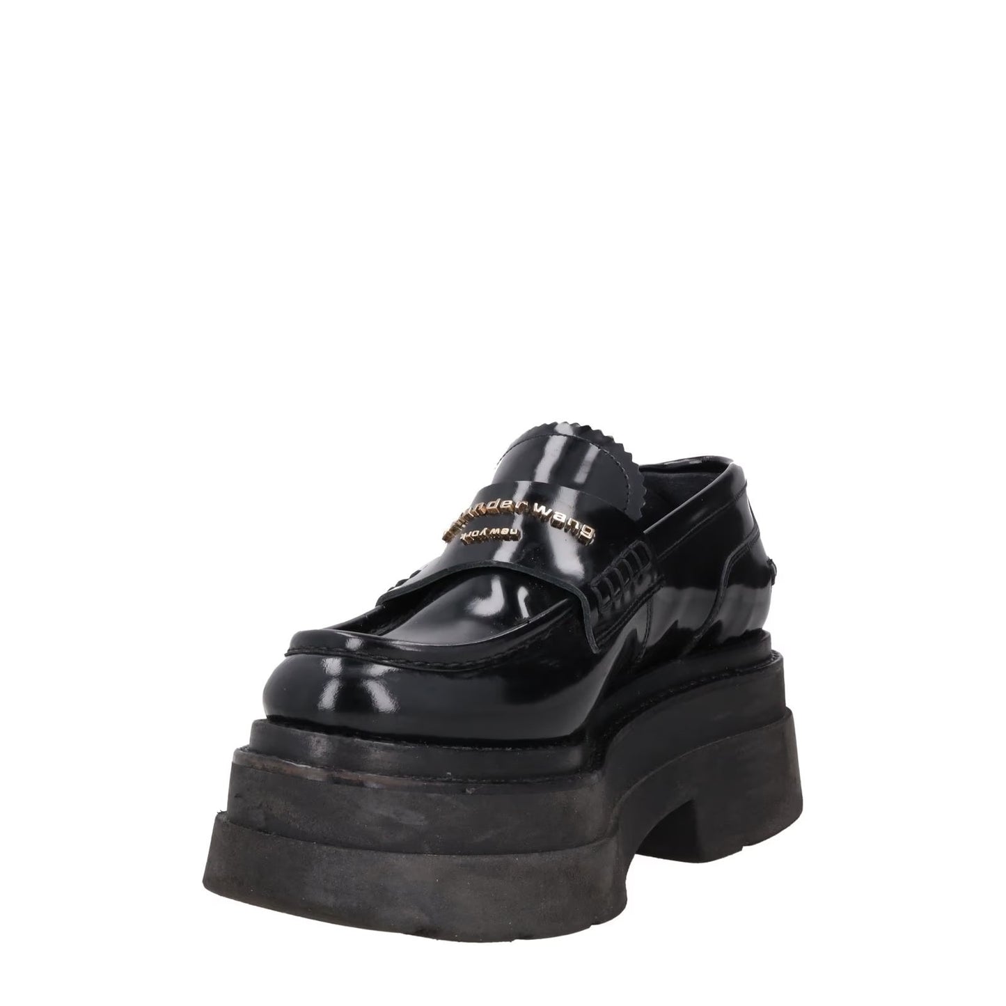 ALEXANDER WANG Womens Carter Platform Loafer Leather Black EU 36.5 RRP 575 — View 3