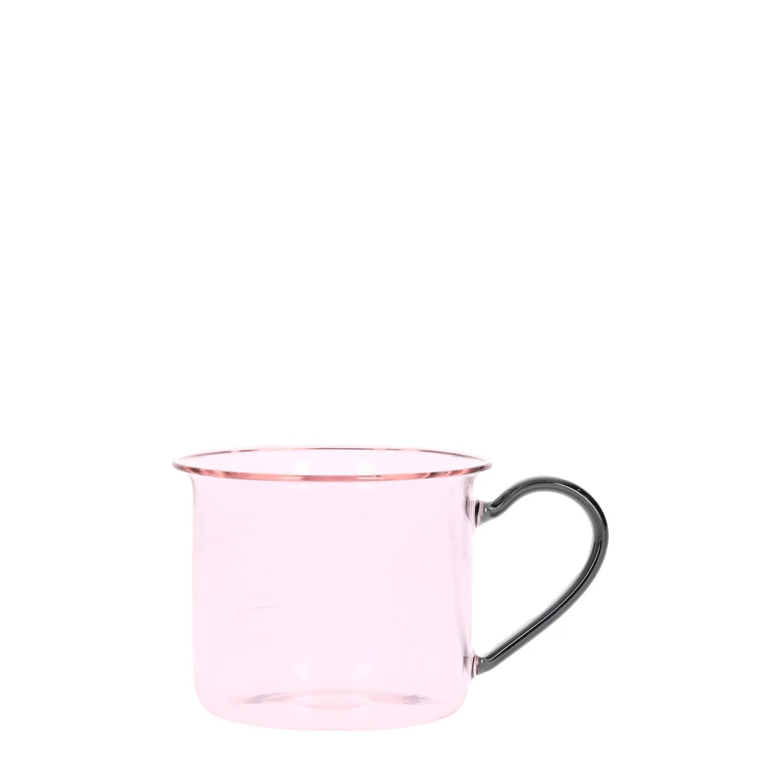 HAY 1/2 200ml Mug Pink See Through With Handle Glass Round One Size RRP 40 — View 5