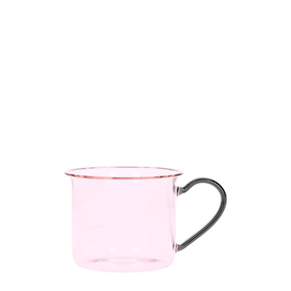 HAY 1/2 200ml Mug Pink See Through With Handle Glass Round One Size RRP 40 — View 5