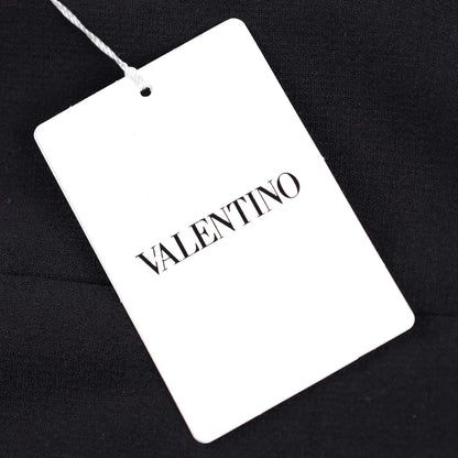 Valentino Womens Midi Dress Black Zip Long Sleeve Round Neck Size 38 RRP 1800 — View 7