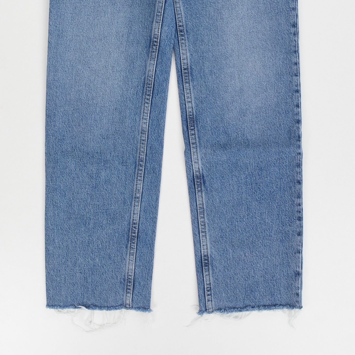 TOTEME Womens Jeans Classic Cut Straight High Waist Cropped Raw Hem W24 RRP240 — View 3