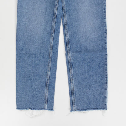 TOTEME Womens Jeans Classic Cut Straight High Waist Cropped Raw Hem W24 RRP240 — View 3