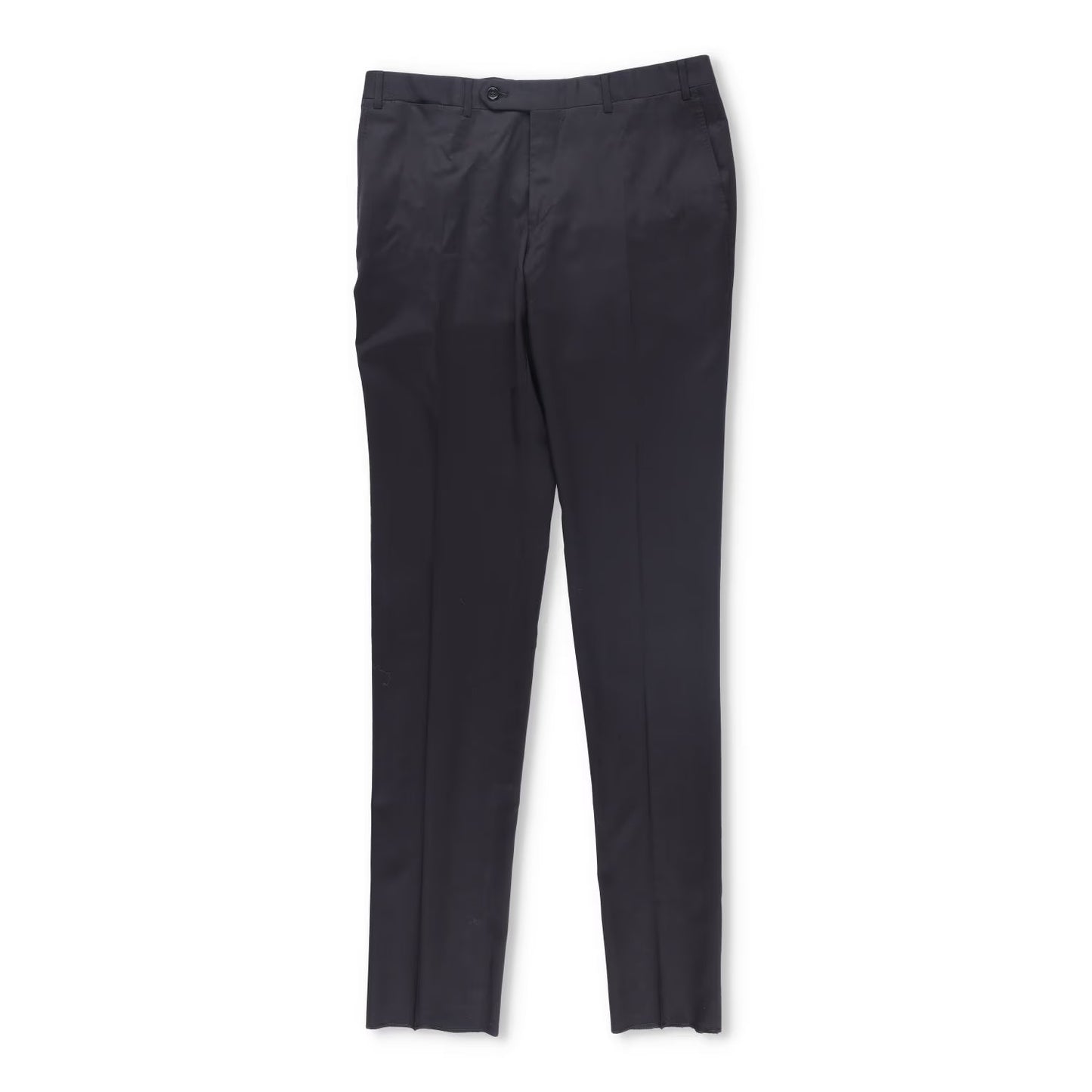 CANALI Mens Pleated Dress Trousers Wool Black Regular Fit Size 8 R RRP 300