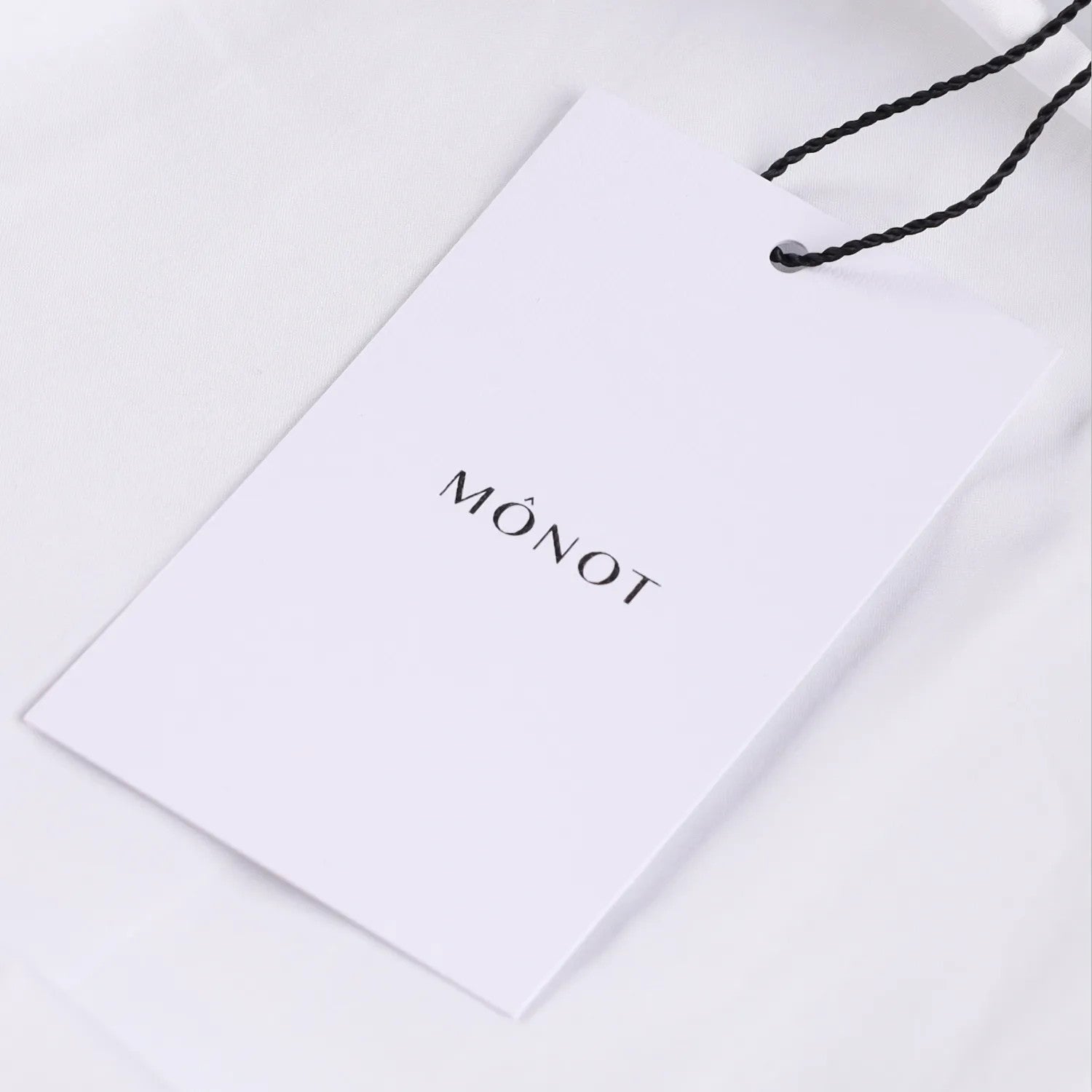 MONOT Womens Long Sleeve Big Lapel Shirt Mini Dress White Collared Size 2 RRP839 — View 7
