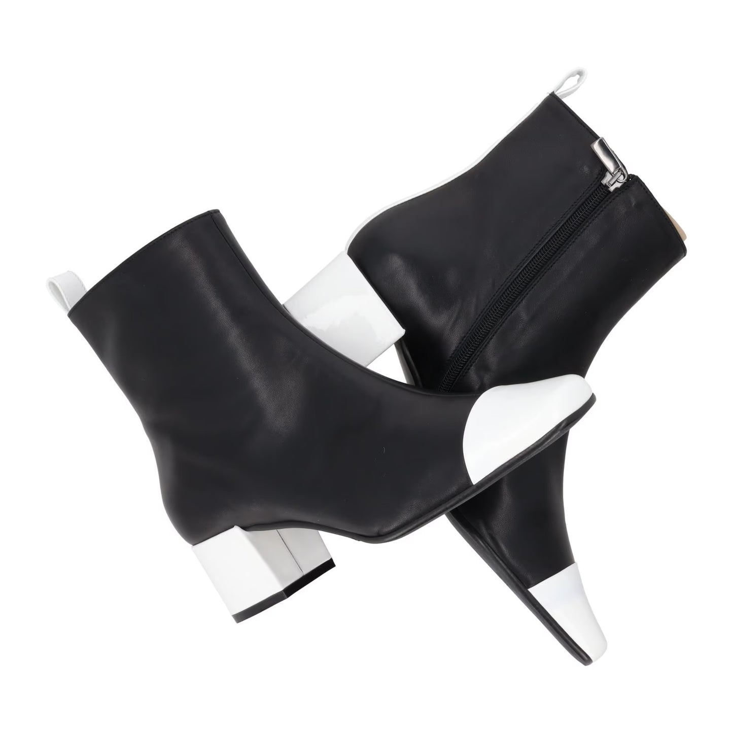 CAREL PARIS Womens Estime Leather Ankle Boot Black Block Heel Toe Cap UK6 RRP445 — View 8