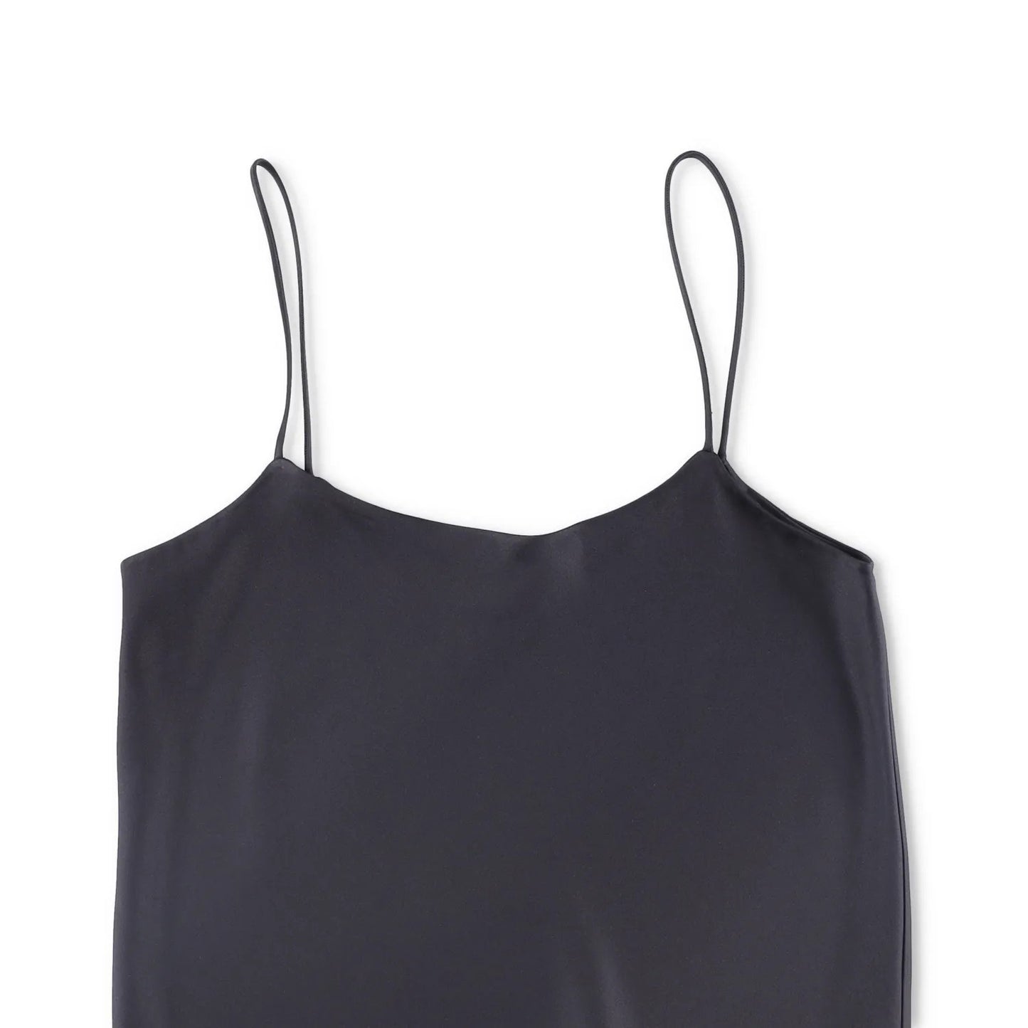 THE ROW Womens Biggins Top Silk Camisole Tank Black Spaghetti Strap S RRP 1430 — View 3