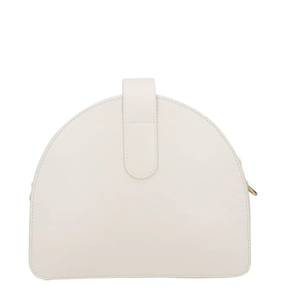 COMPLET Womens Midge Crossbody Bag Leather White Snap Closure Zip Size M RRP 500 — View 4