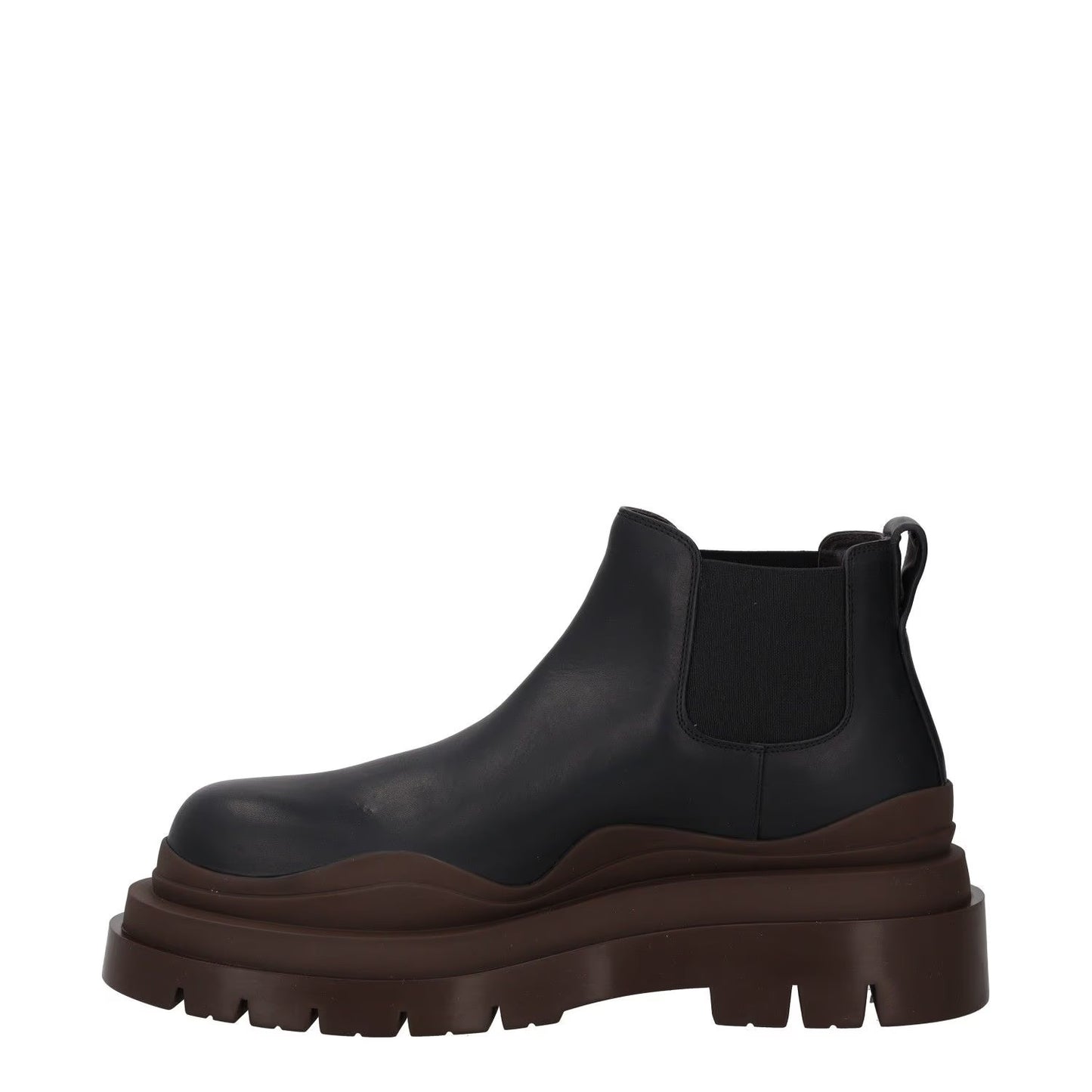 BOTTEGA VENETA Womens Chelsea Boots Slip On Black Brown Leather UK 7 RRP 1080 — View 4