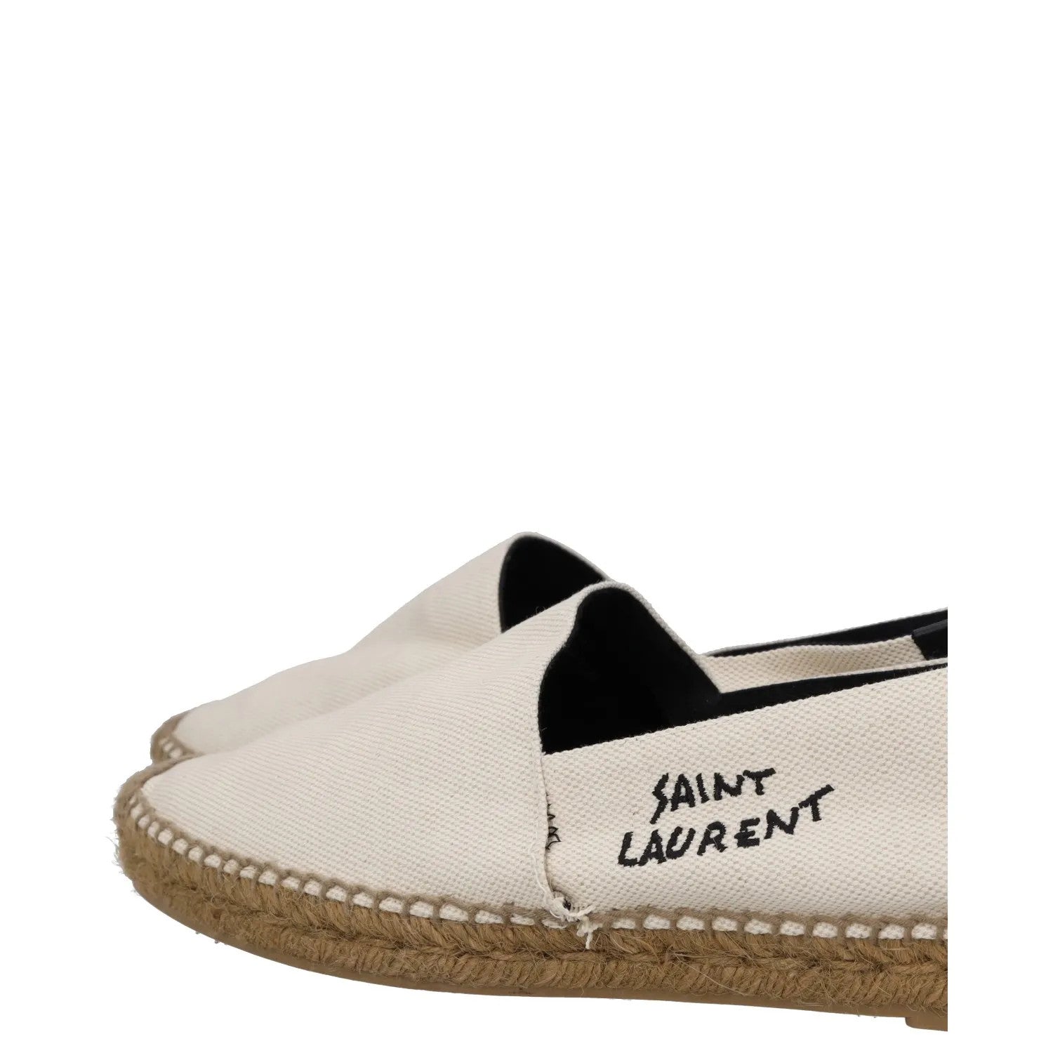 SAINT LAURENT Mens Flat Shoes Beige Cotton Casual Espadrille UK 10.5 RRP 460 — View 8