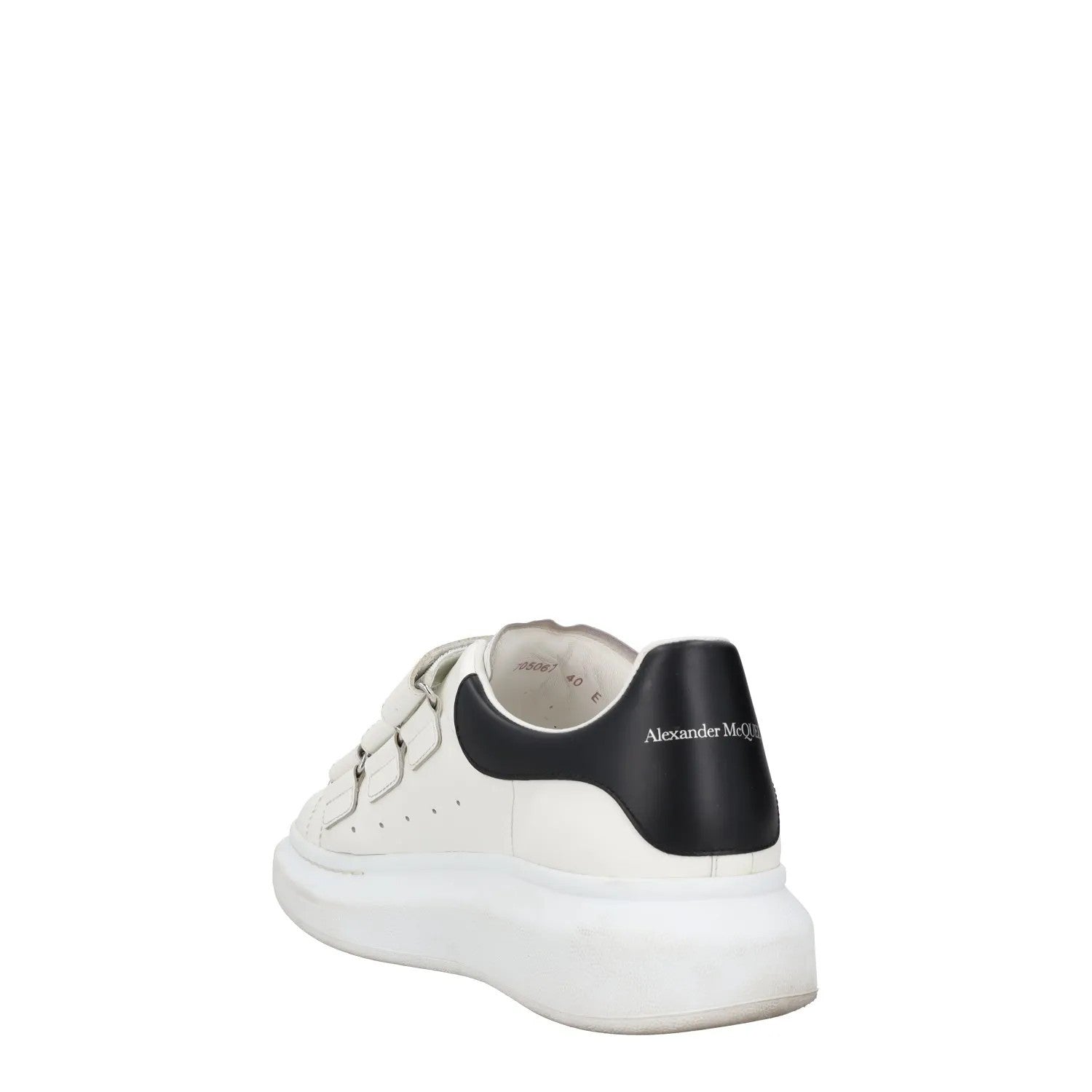 ALEXANDER MCQUEEN Mens White Black Leather Strappy Chunky UK 6 RRP 470 — View 5