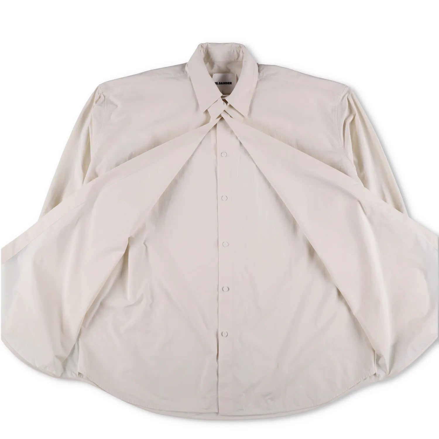 JIL SANDER Mens Button-Up Shirt Jewels Neutrals Collared Long Sleeve 42 RRP 1195 — View 4