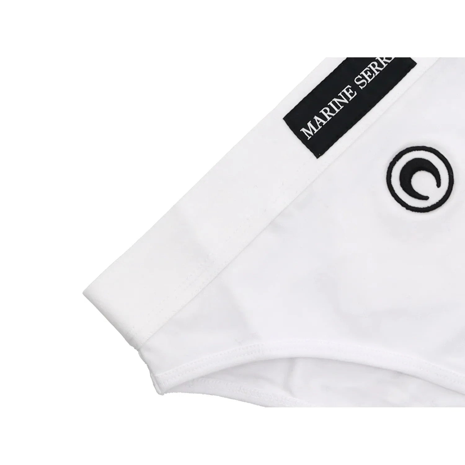 MARINE SERRE Womens Borderline Briefs High Waisted White Knickers Size S RRP 85 — View 8