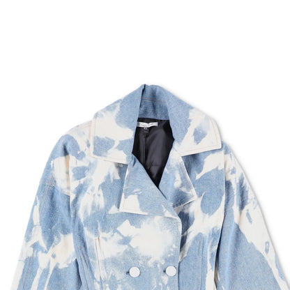 LA QUAN SMITH Womens Denim Jacket Multicoloured Relaxed Fit Size XS RRP 300 — View 2