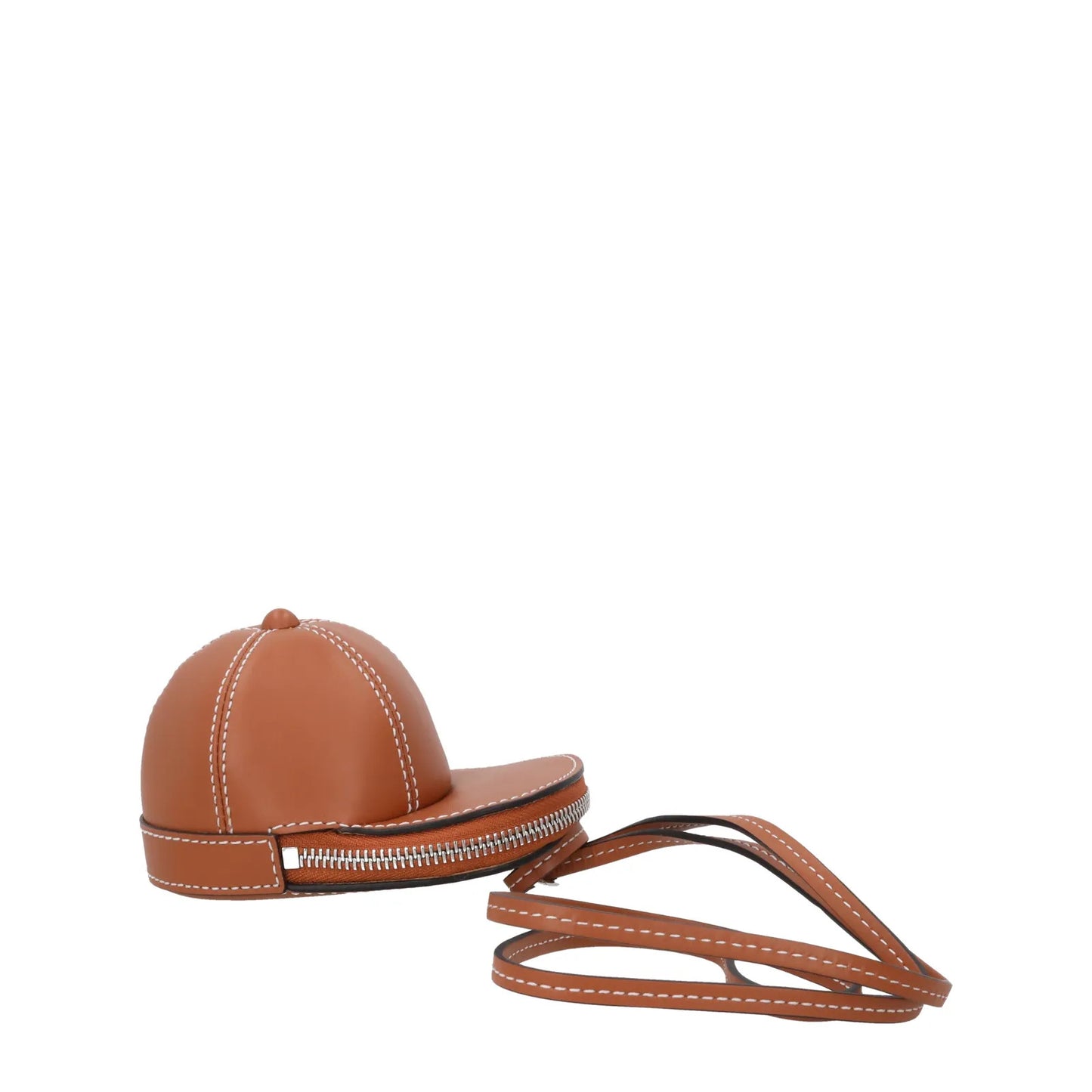 J.W. ANDERSON Womens Nano Cap Crossbody Bag Leather Pecan Size S RRP 295 — View 2