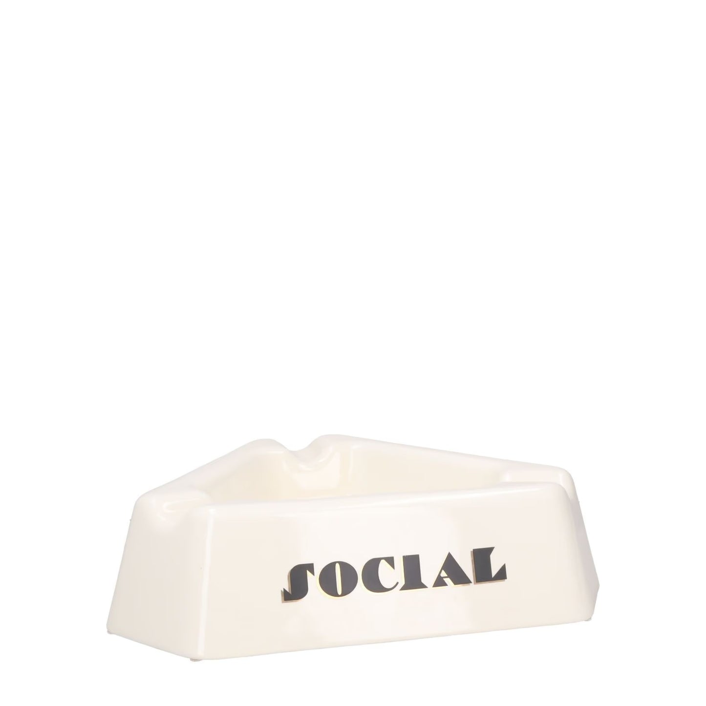 SELETTI X Diesel Social Smoker Ashtray Porcelain Glossy White Square OS RRP 130 — View 6