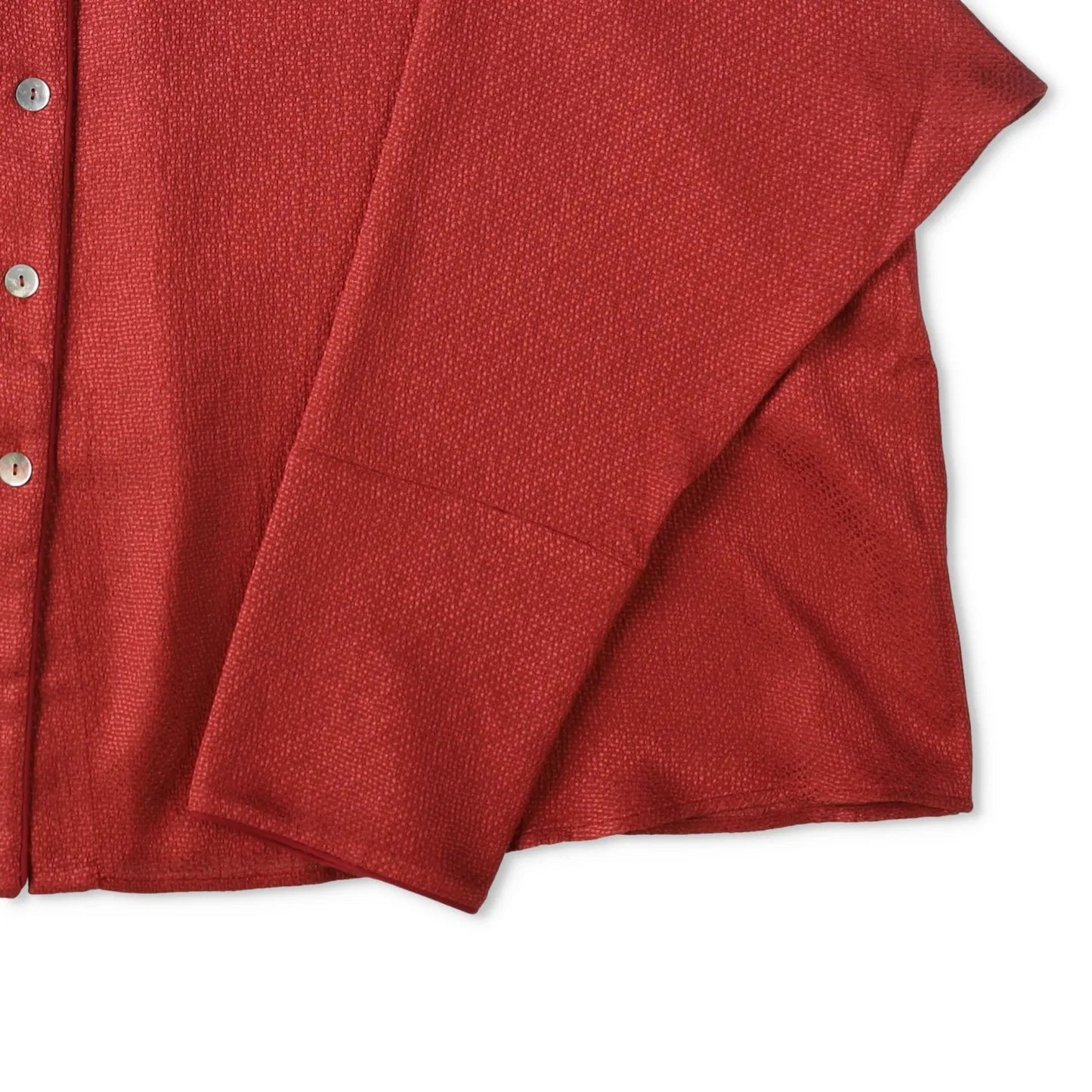 SLEEPER Womens Pastelle Oversized Jacquard Shirt Burgundy L - XL RRP 232 — View 7