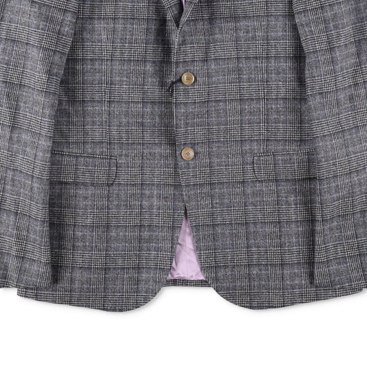 GUCCI Mens Wool Grey Check Blazer Size 7-50 Regular Long Sleeve RRP1750 — View 2