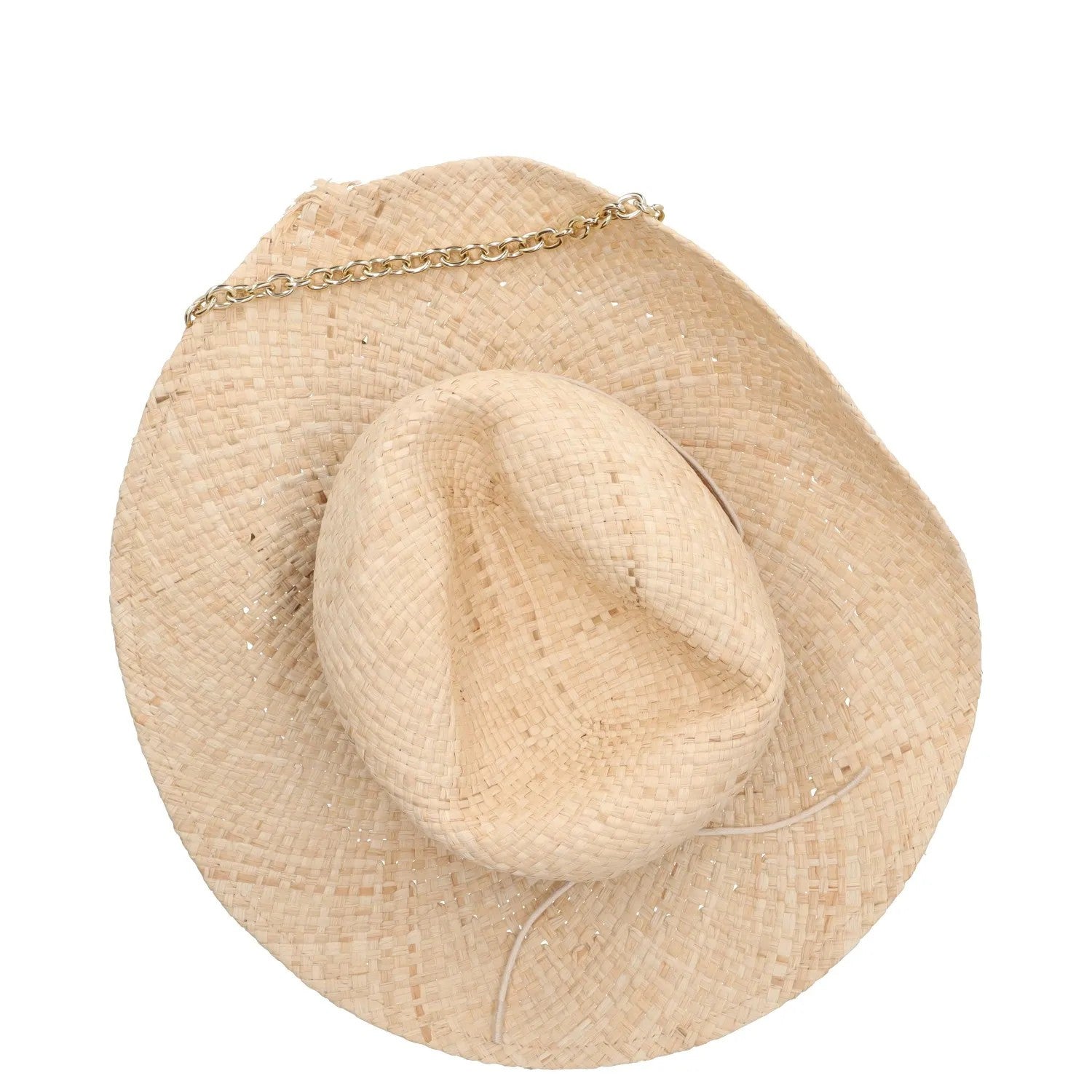 RUSLAN BAGINSKIY Womens Straw Fedora Hat Beige Neutrals Size S RRP 345 — View 7