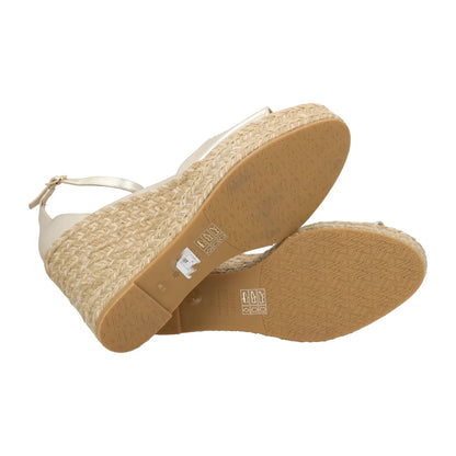 STUART WEITZMAN Womens Nudistcurve Espadrilles Wedge Leather Gold UK 7.5 RRP 375 — View 8