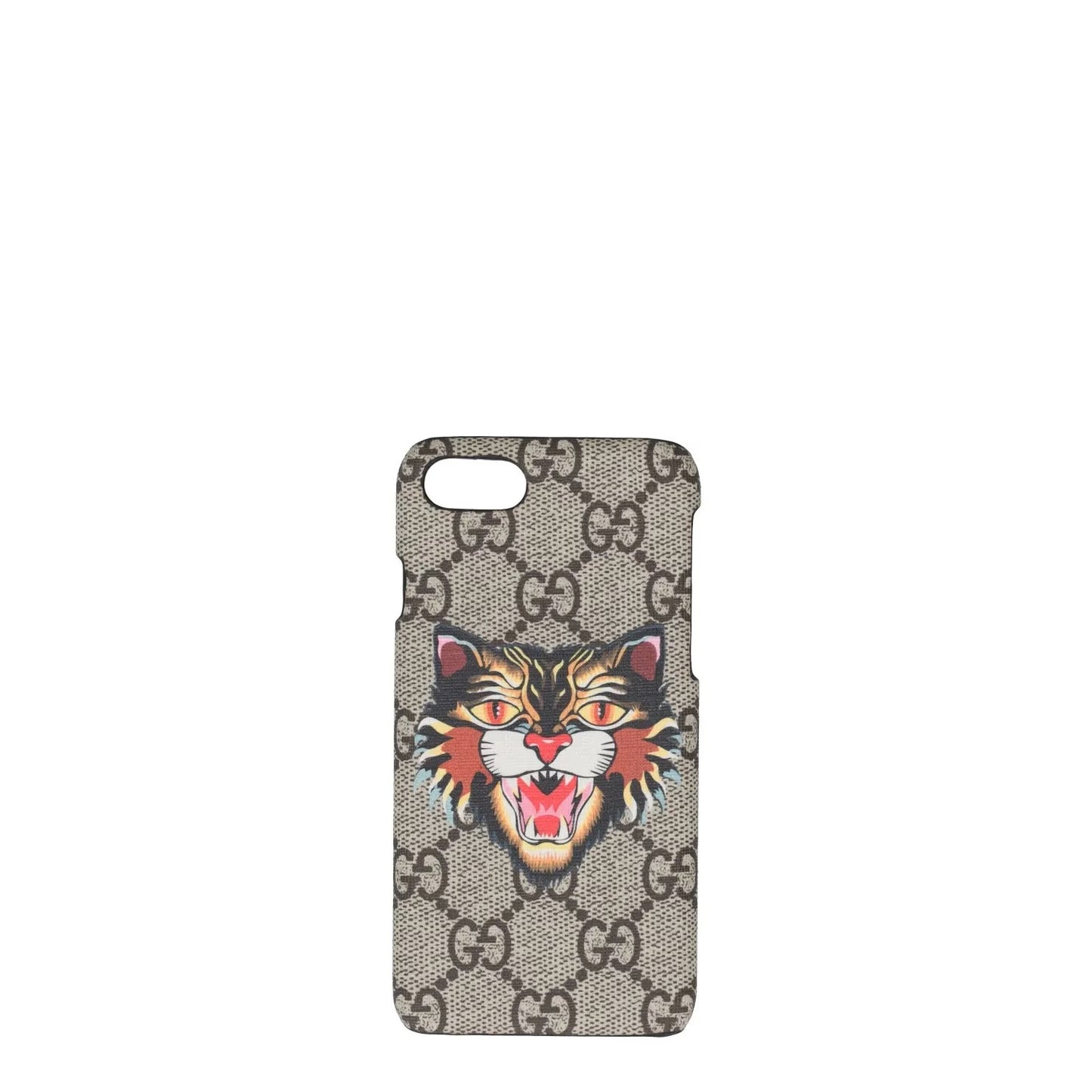 GUCCI Case for iPhone 7-8 Flat Beige Leather Multicoloured Design OS RRP 270