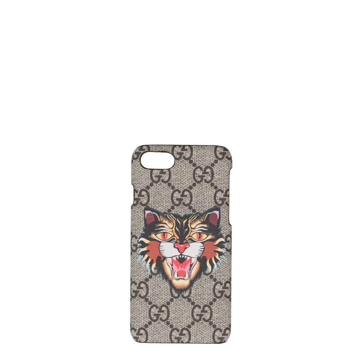 GUCCI Case for iPhone 7-8 Flat Beige Leather Multicoloured Design OS RRP 270