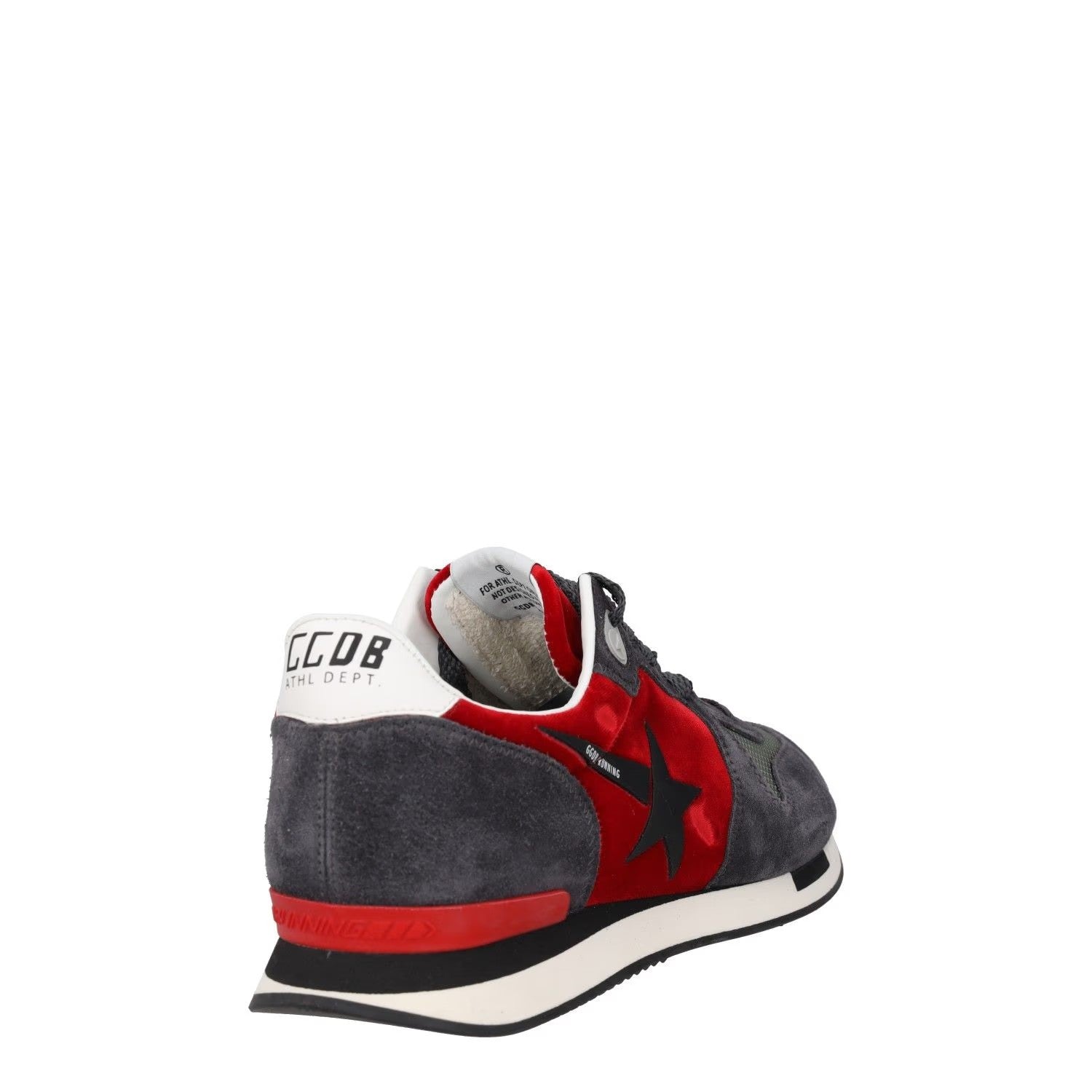GOLDEN GOOSE Mens Trainers Red Grey White Suede Low Top Lace Up UK 6 RRP 485 — View 6