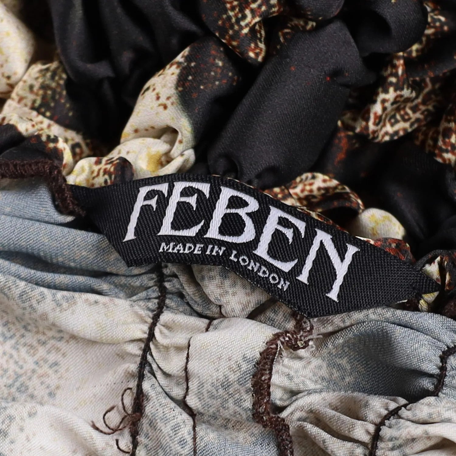 FEBEN Womens Cocktail Twist Mini Dress Brown Sleeveless Strappy Size S RRP 525 — View 5