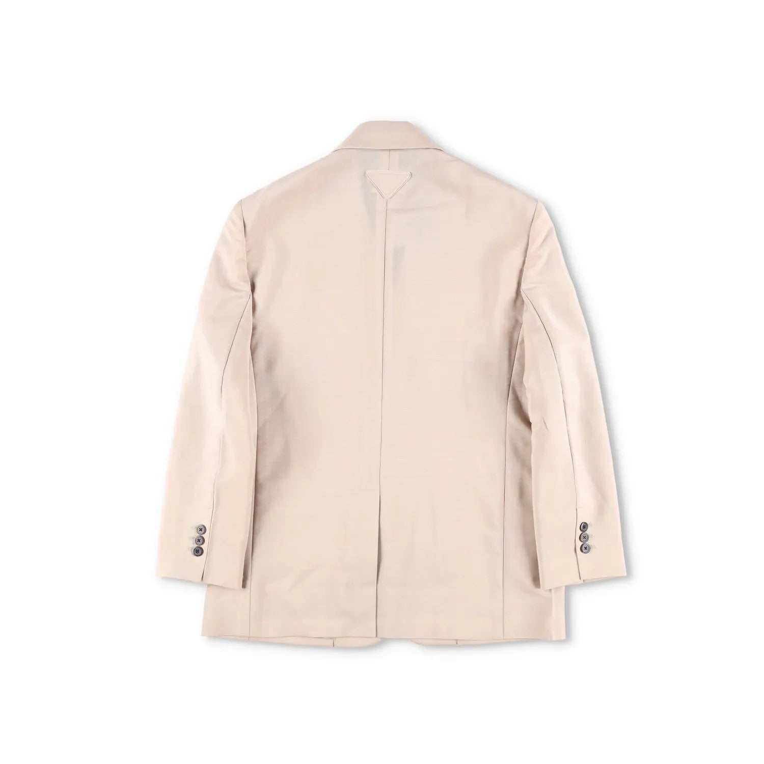 PRADA Women Blazer Jacket Long Sleeve Single Breasted Beige Suit Size 42 RRP2954 — View 11