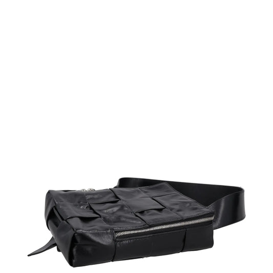 BOTTEGA VENETA Mens Intreccio Cassette Sling Crossbody Bag Black S RRP 1710 — View 2